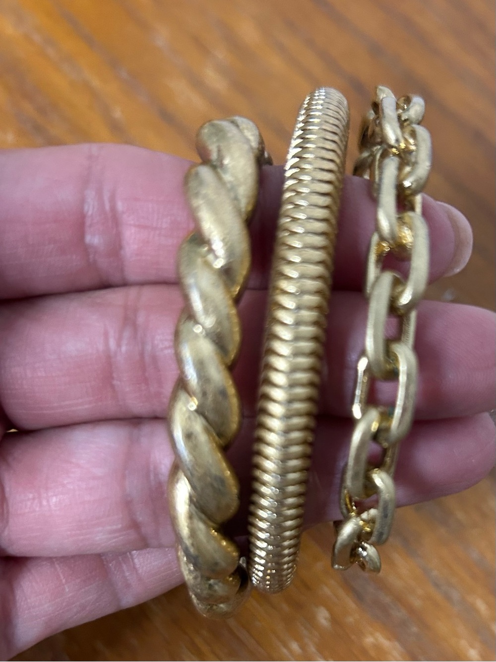 Gold-Tone Bracelet Set - 3-Pack